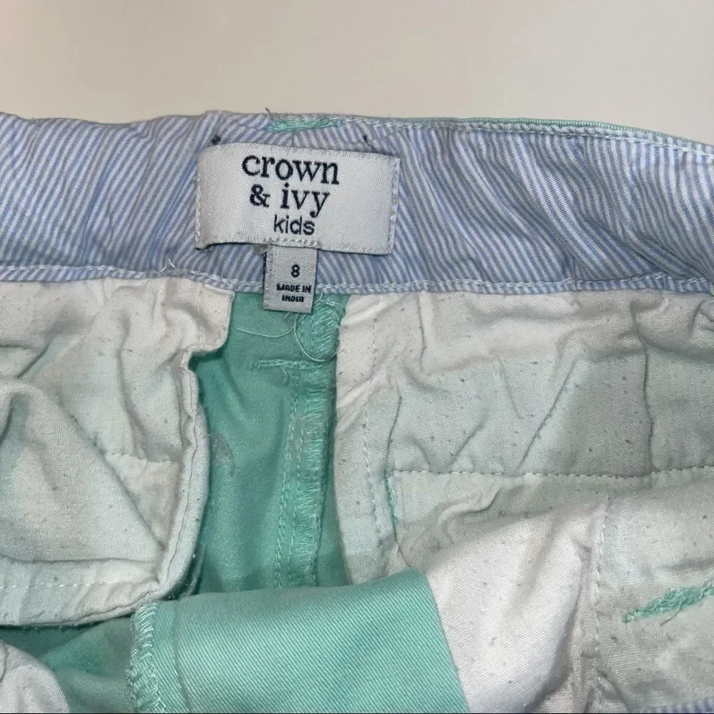 4/$25 - Crown & Ivy Mint Green Chino Shorts‎